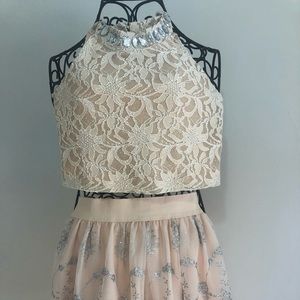 2 piece halter and skirt by “Beautees”